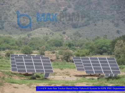 21.6 KW Auto Sun Tracker based Solar Tubewell System for KPK PHE Department