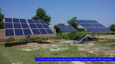 13.52 KW Auto Sun Tracker based Solar Tubewell System for KPK PHE Department