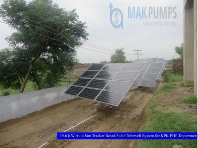 15.6 KW Auto Sun Tracker based Solar Tubewell System for KPK PHE Department