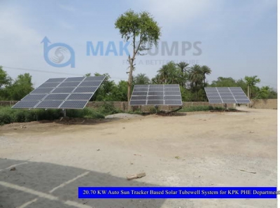 20.70 KW Auto Sun Tracker based Solar Tubewell System for KPK PHE Department